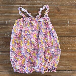 Bisby Boutique Ruffled Strap Romper